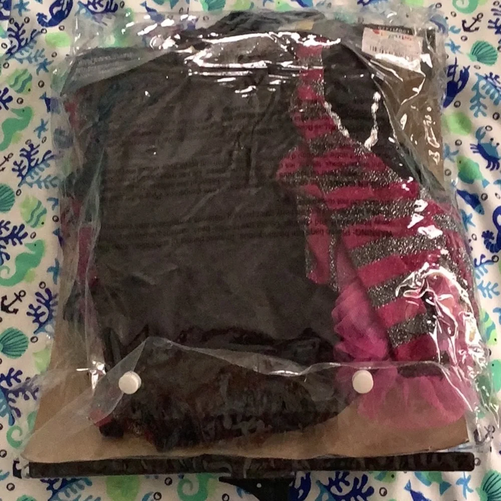 Costume Disguise Fairytale witch 🧙‍♀️ black purple silver worn one time Lg-4/6